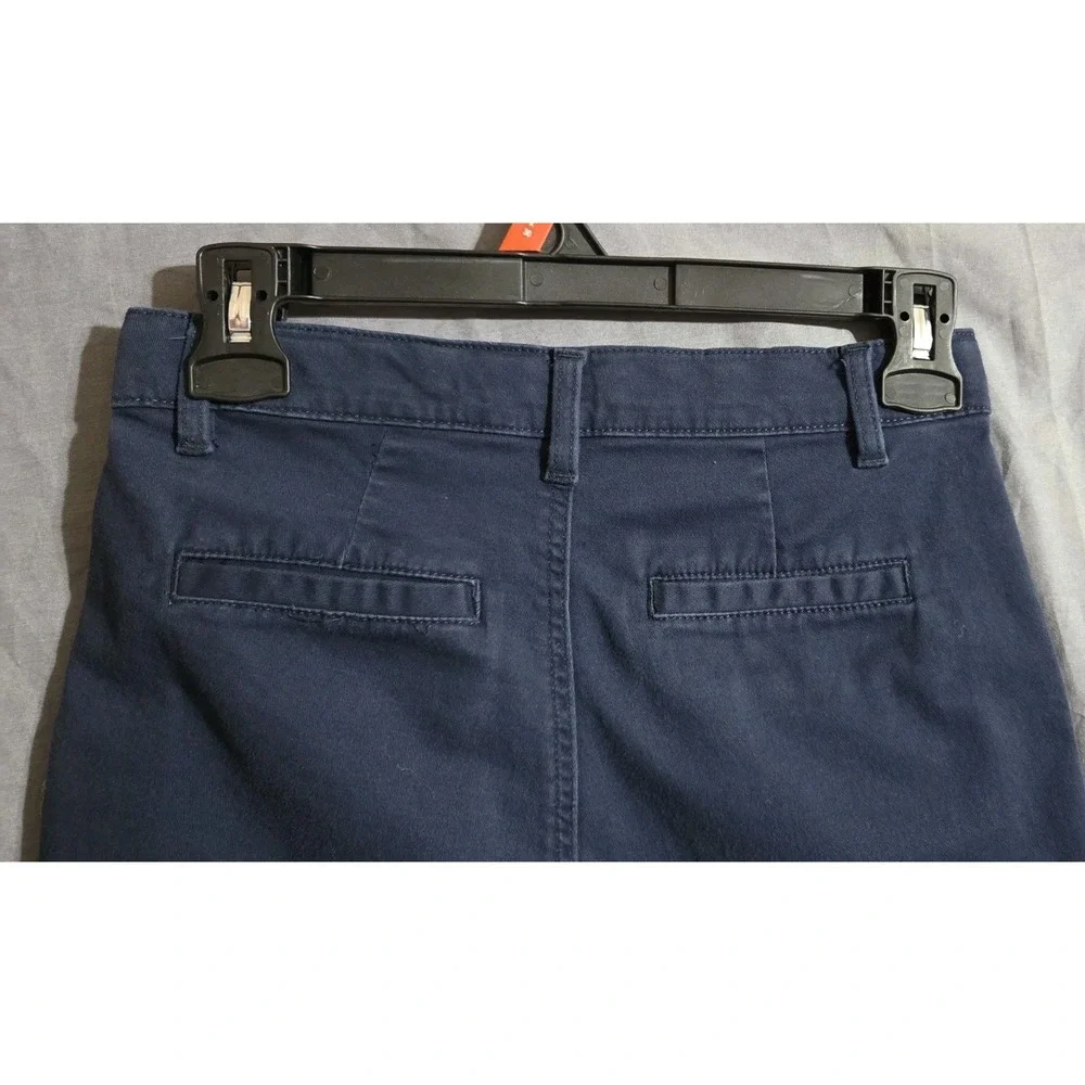 IZOD Boys‎ 14 Slim Flat Front Navy Blue Dress Uniform Pants Straight Leg EUC